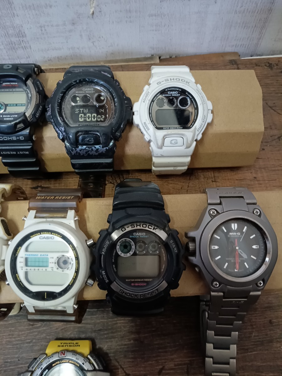 G-SHOCK まとめ 10本 CASIO カシオ 腕時計 Gショック ジーショック MRG-120T DW-6100 GW-9100 GD-X6900PM DW-6900NB ジャンク_画像3