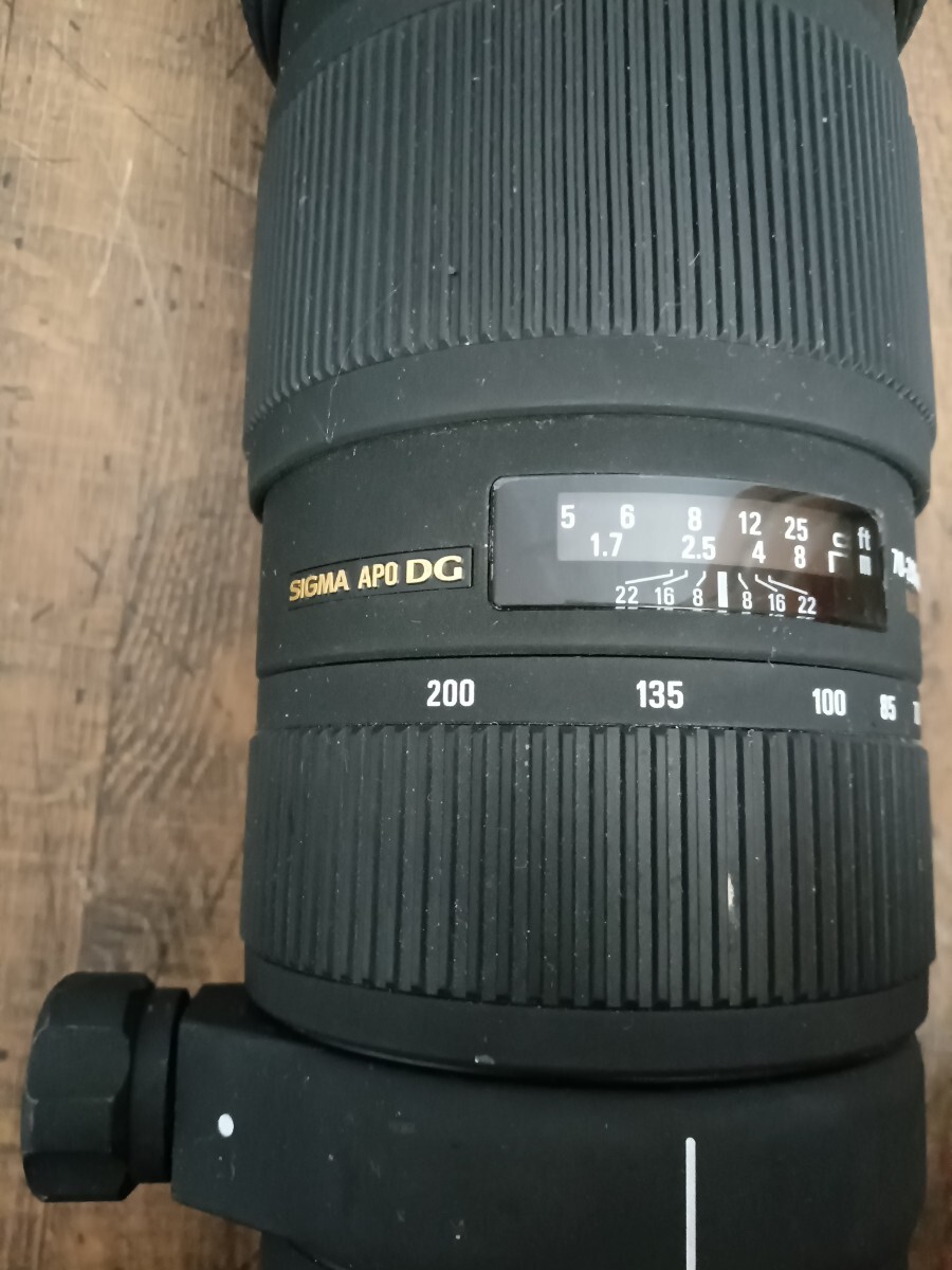 EX SIGMA APO DG 70-200mm 1:2.8 II MACRO HSM フード付き レンズ シグマ ジャンクの画像3