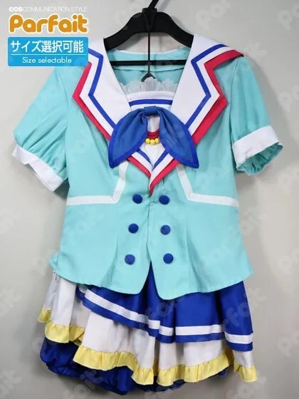 新品コスプレ衣装 ラブライブ！サンシャイン！！／渡辺曜（青空Jumping Heart）（Mサイズ）