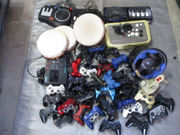  Junk PS1 PS2 PS3 PlayStation 1 PlayStation 2 PlayStation 3 etc. controller etc. large amount set UV11