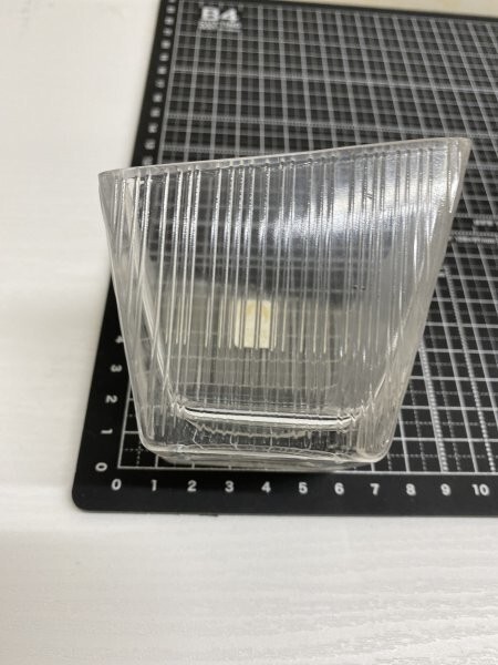 G0608　ササキクリスタルガラス SASAKI CRYSTAL LK251-603 小付5個セット ガラス食器 皿 スクエア小鉢 小皿 取り皿 嵯峨_画像5
