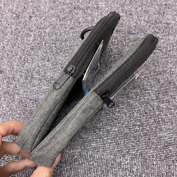 G0620 モバイルガジェットケース2点セット スマホケース ポーチ MOBILE GADGET CASE Dカンつき グレーの画像6