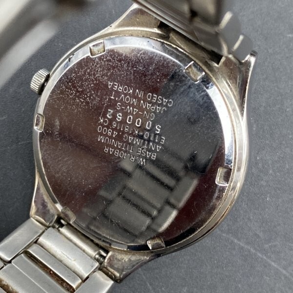 G0117I86 5h CITIZEN シチズン E110-K18116 エコドライブ Eco-Drive シェル文字盤 メンズ腕時計 ソーラー TITANIUMの画像5