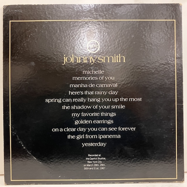 ●即決LP Johnny Smith / Johnny Smith v6-8692 j40579 米盤、黒銀T/Mgm Stereo HANK JONES_画像2