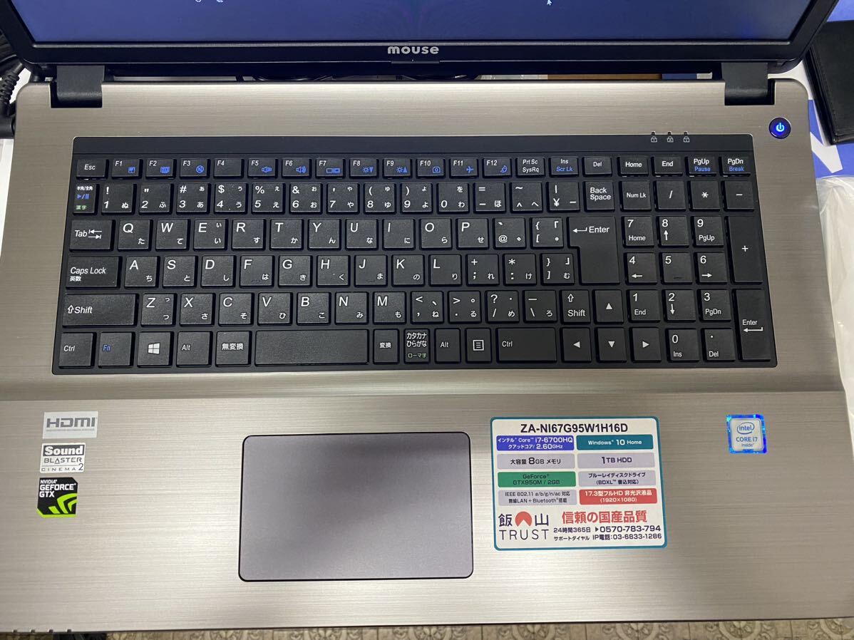 G-TUNE モンスターハンターフロンティアG推奨PC 約5時間ほど使用したのみ Windows10 Home 64bit 中古美品の画像3