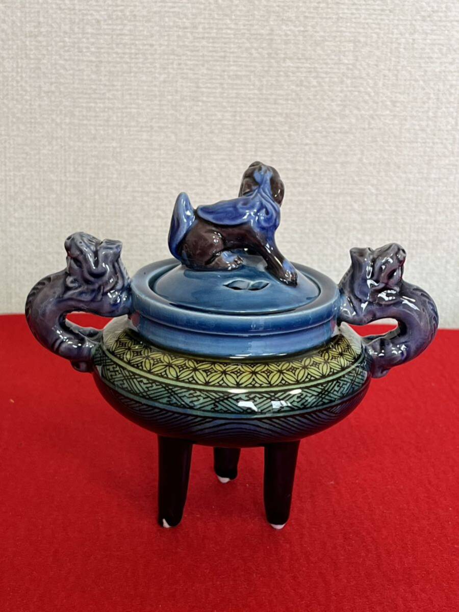  human national treasure . rain . three fee virtue rice field . 10 .( regular ..). Akira . fine pattern censer control T178 also box also cloth . history attaching genuine article guarantee tea utensils 