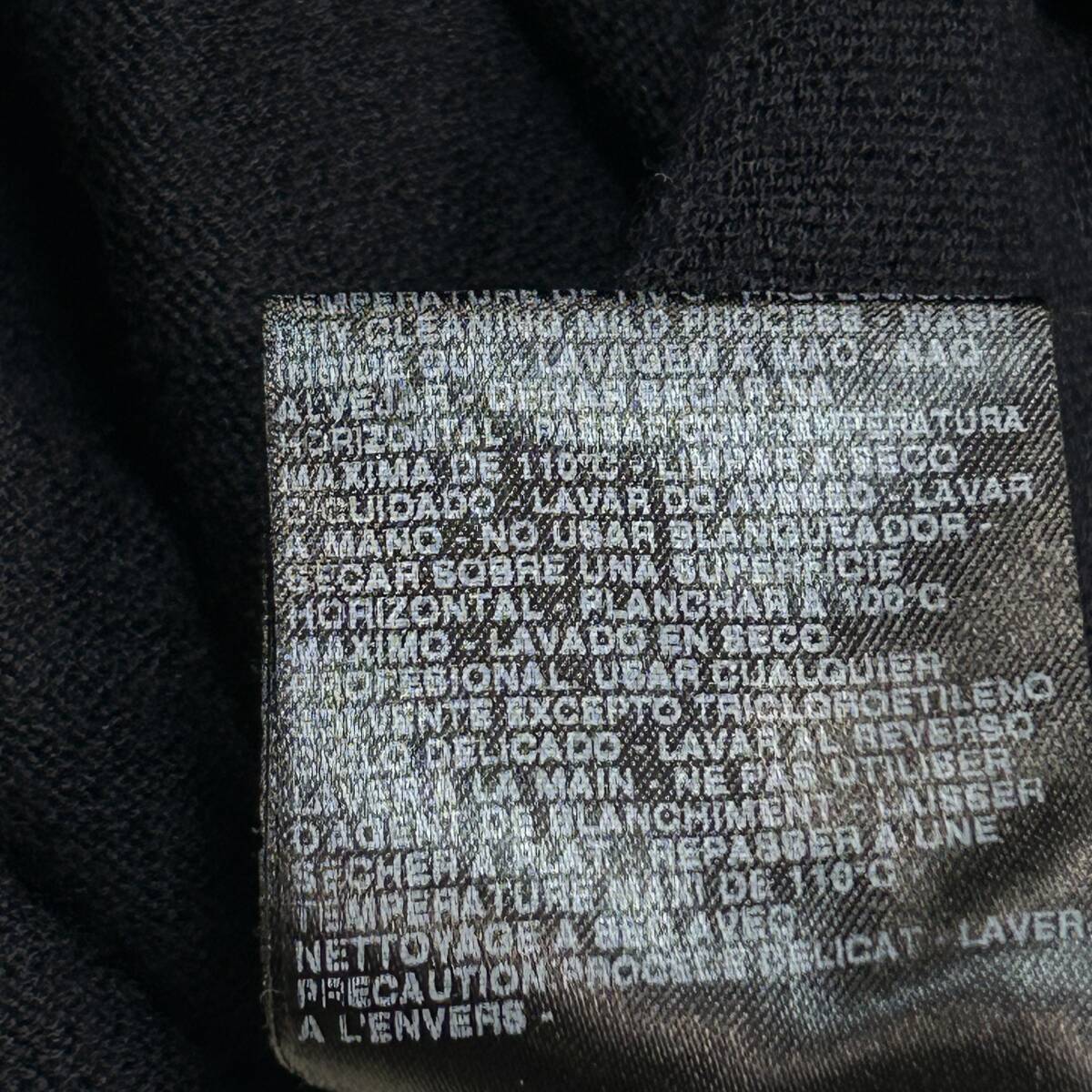 イタリア製 GIORGIO ARMANI ジョルジオアルマーニ 切り替えデザイン ニット 春ニット セーター 48 M相当_画像8