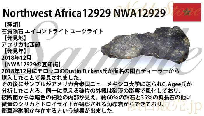 NWA12929 3.2g 原石 スライス カット 標本 隕石 エイコンドライト ユークライト No.1_画像5