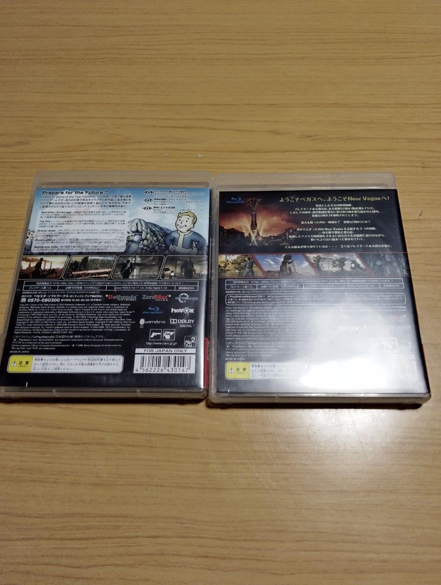 PS3ソフト fallout3　　fallout NEW VEGAS　2本セット