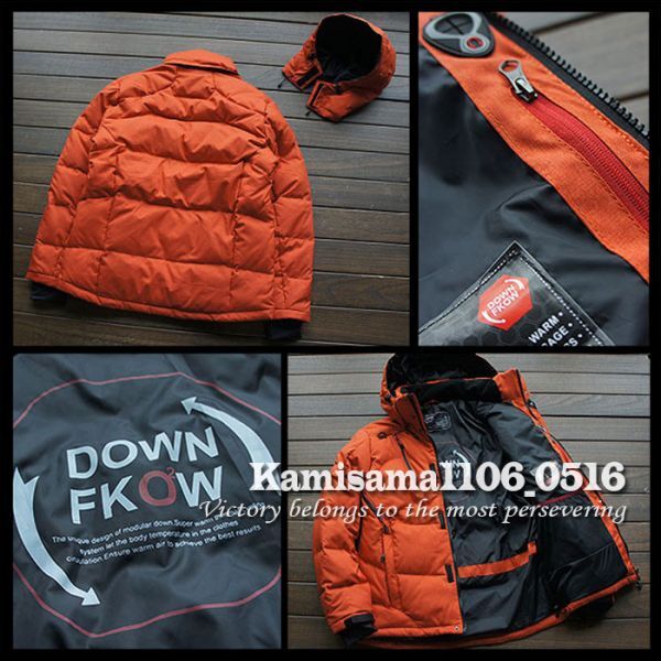 G816※XXXL【XXL程度】■最上級■ヨーロッパ 国内未販売 DOWN FKOW スキー 登山 OUTDOOR 軽量ダウンジャケット_画像2