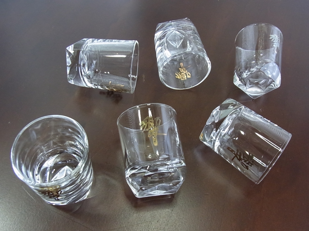 SUNTORY サントリー 響 ひびき☆ショットグラス 6個まとめて★ウィスキーグラス★SUNTORY HIBIKI WHISKY Shot glass_画像4