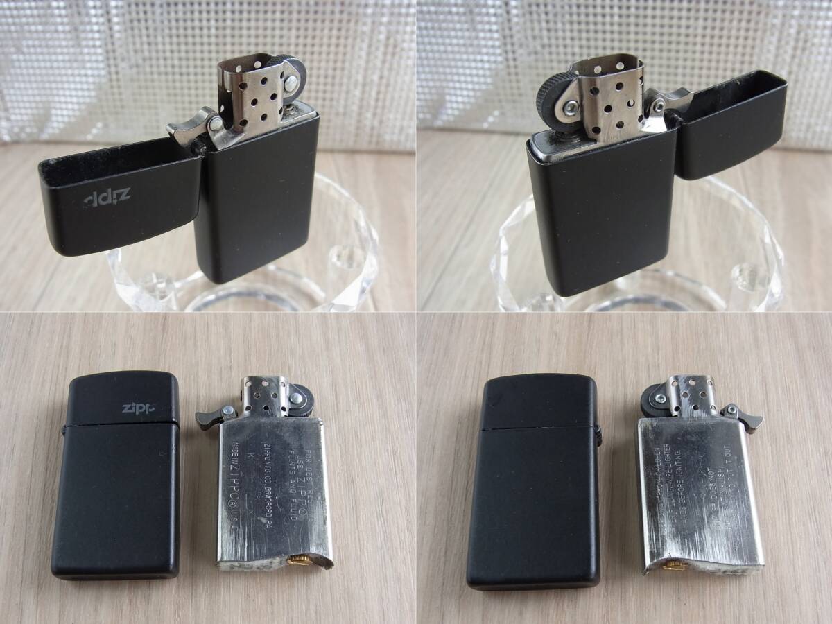 ZIPPO ジッポ★マットブラックカラー 1998？★スリム SLIM_画像10