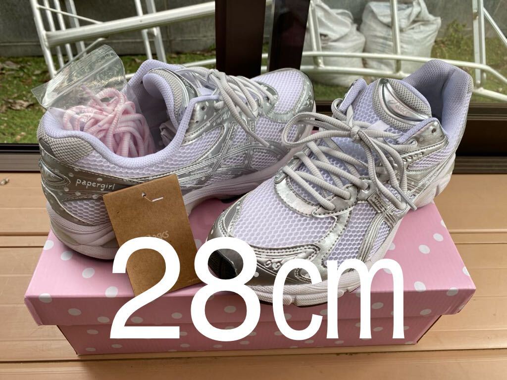 送料込! 28㎝ Papergirl × BEAMS × Asics GT-2160 Silverペーパーガールビームスの画像1