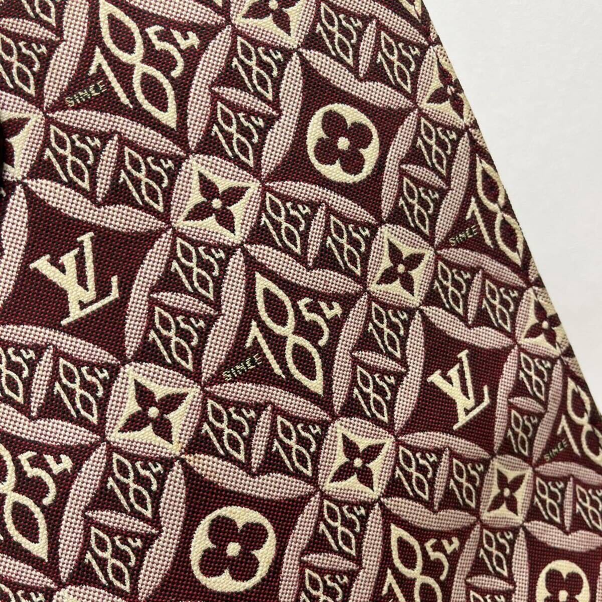 高級 定価492,800円 LOUIS VUITTON ルイヴィトン オンザゴーGM Since1854 モノグラムフラワー ジャカード レザー トートバッグ M57185