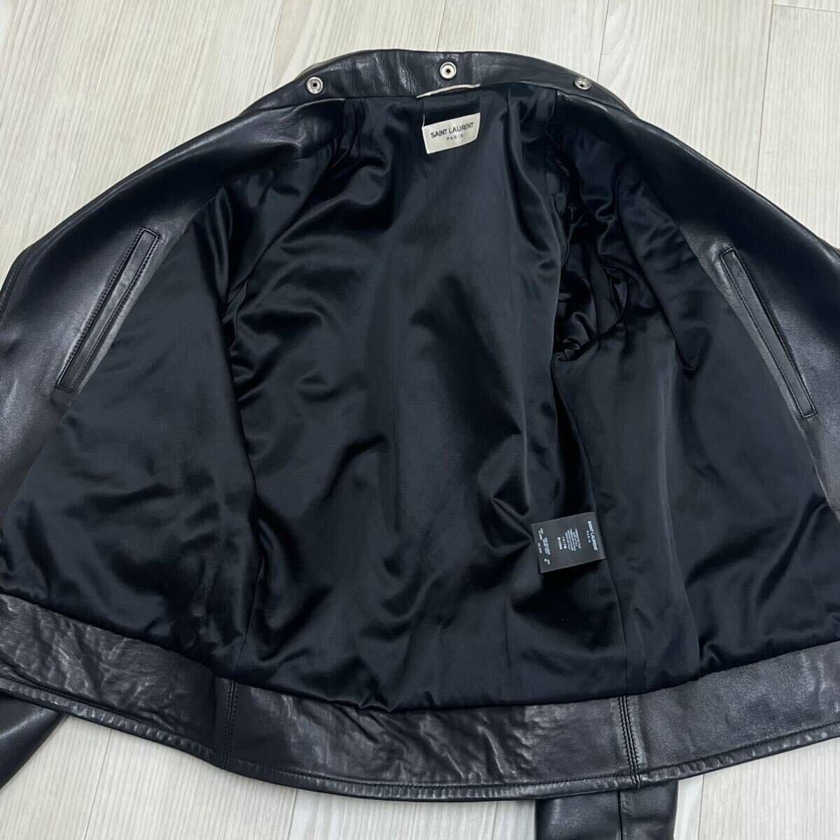 SAINT LAURENT PARIS サンローラン パリ 13AW L01 クラシック モーターサイクル ラムレザー ダブルライダースジャケット 330458 Y5CA1