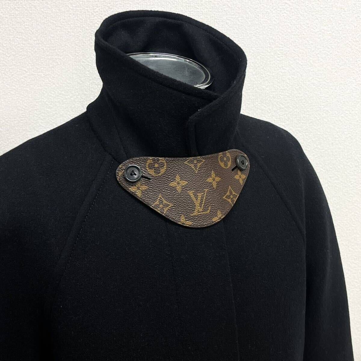 定価819,500円 高級 タグハンガー付き LOUIS VUITTON ルイヴィトン モノグラム シグネチャーアクセントダブルフェイスコート FNCO21QWE_画像4