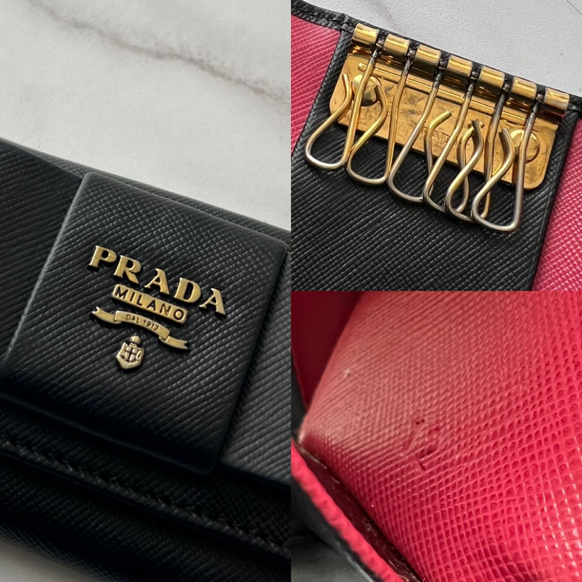 141 美品 PRADA プラダ キーケース