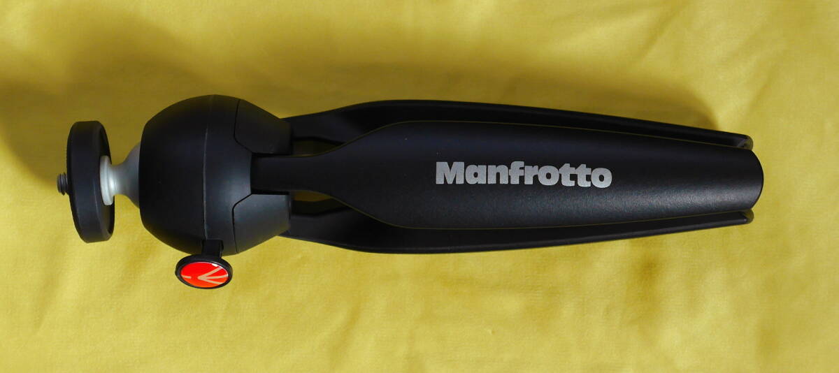 ミニ三脚　Manfrotto マンフロット MTPIXI－B （アルミ/1段/自由雲台付き/ブラック）_画像1