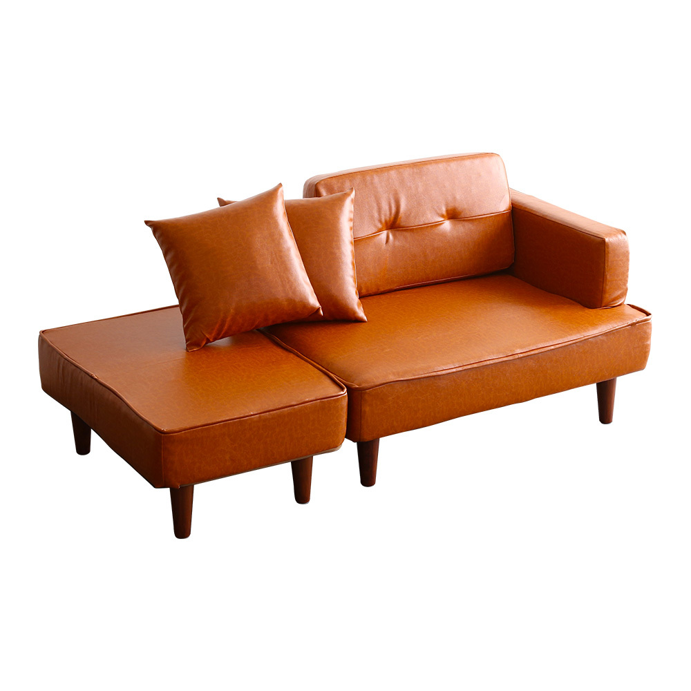  two seater . Vintage compact couch sofa [Vincs- vi nk Hsu ]SH-07-VCCS-BR Brown 