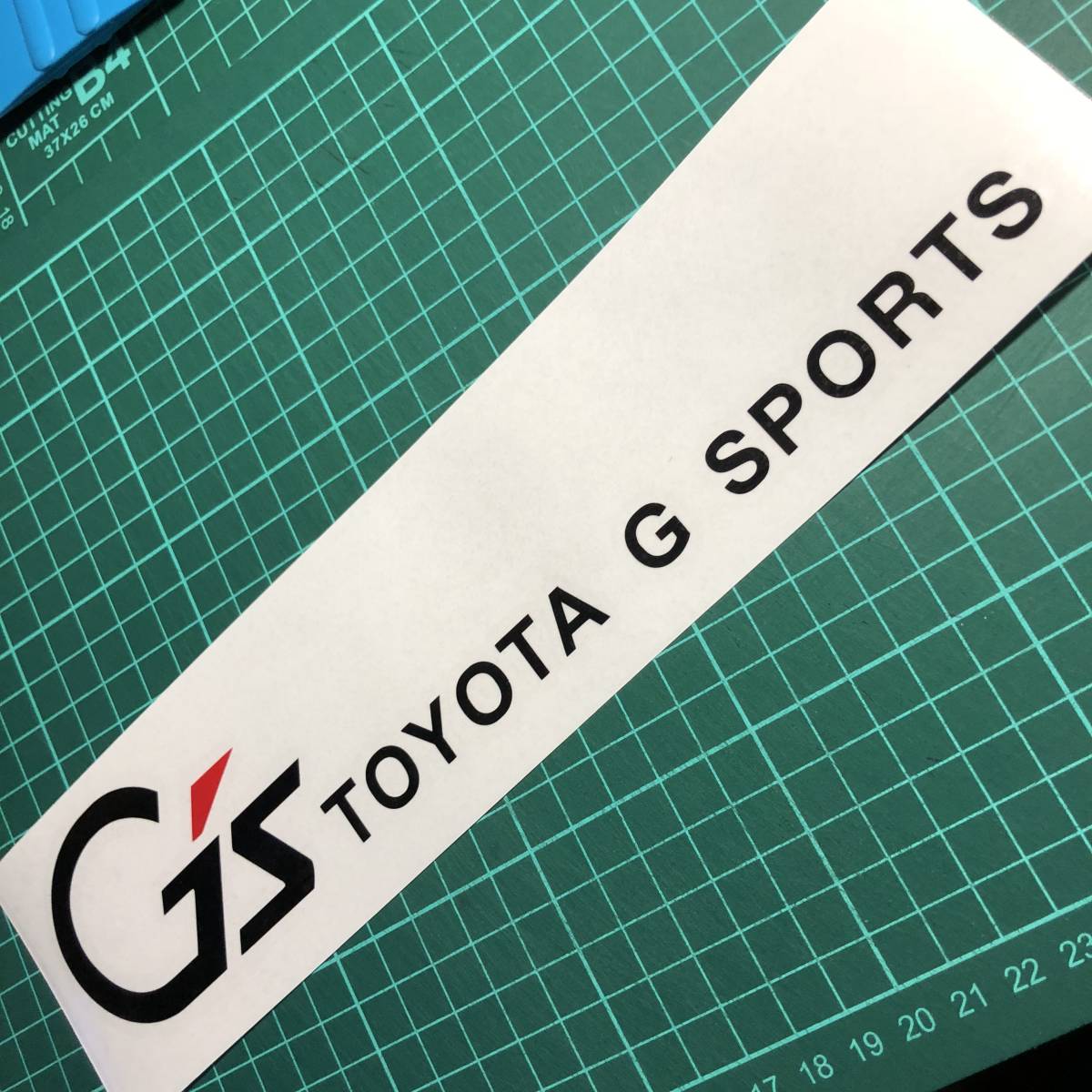 G's TOYOTA G SPORTS 切り文字ステッカー 255mm 2枚の画像1