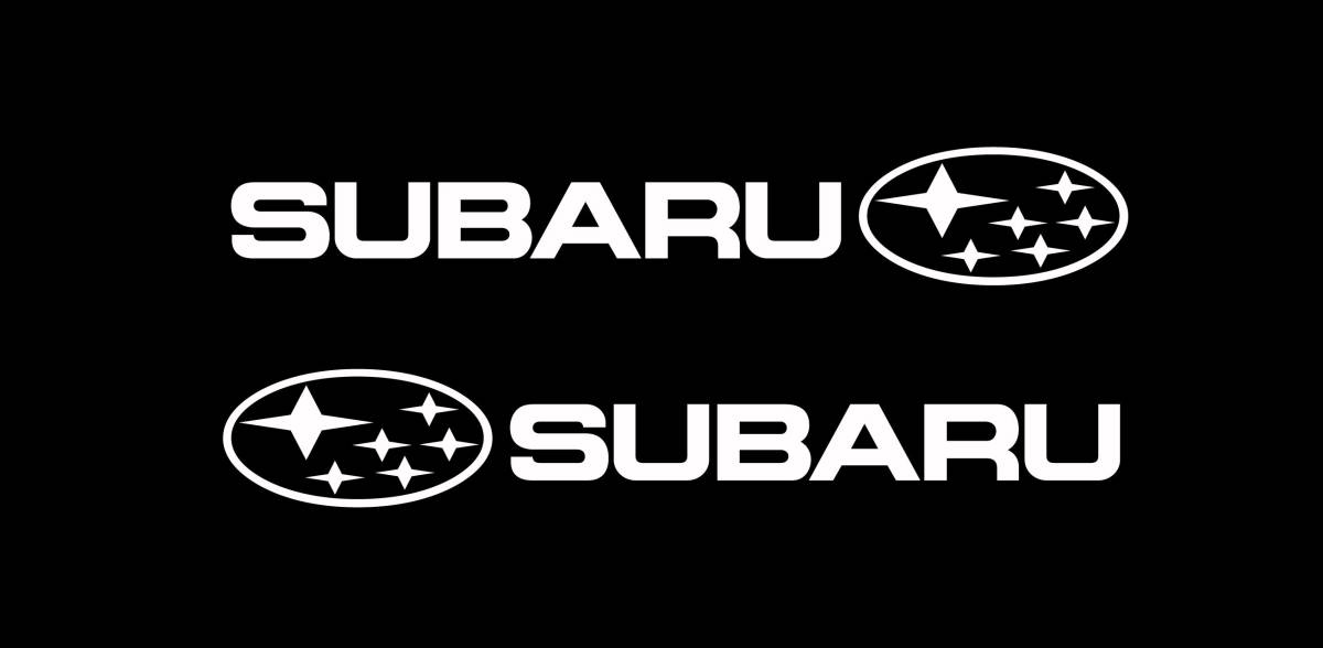 SUBARUマーク＋SUBARU（左右）切り文字ステッカー 30cm　2枚_画像1