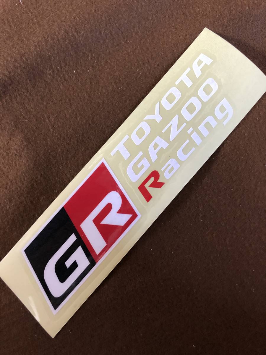 GR TOYOTA GAZOO Racing切り文字ステッカー（3段） 20cm 2枚の画像1