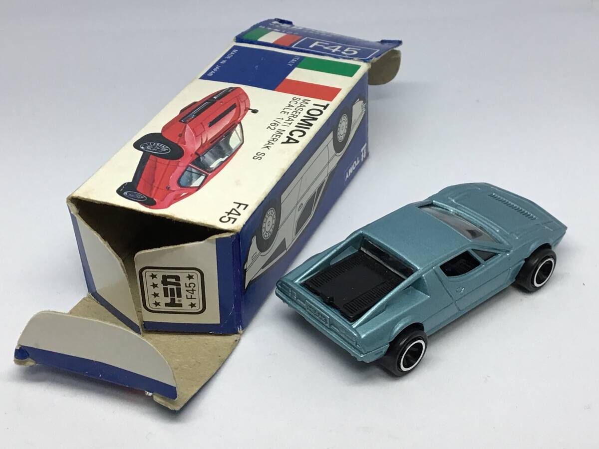 トミカ F45 海外輸出品 青箱 箱付 マセラティ メラク SS 日本製_画像8