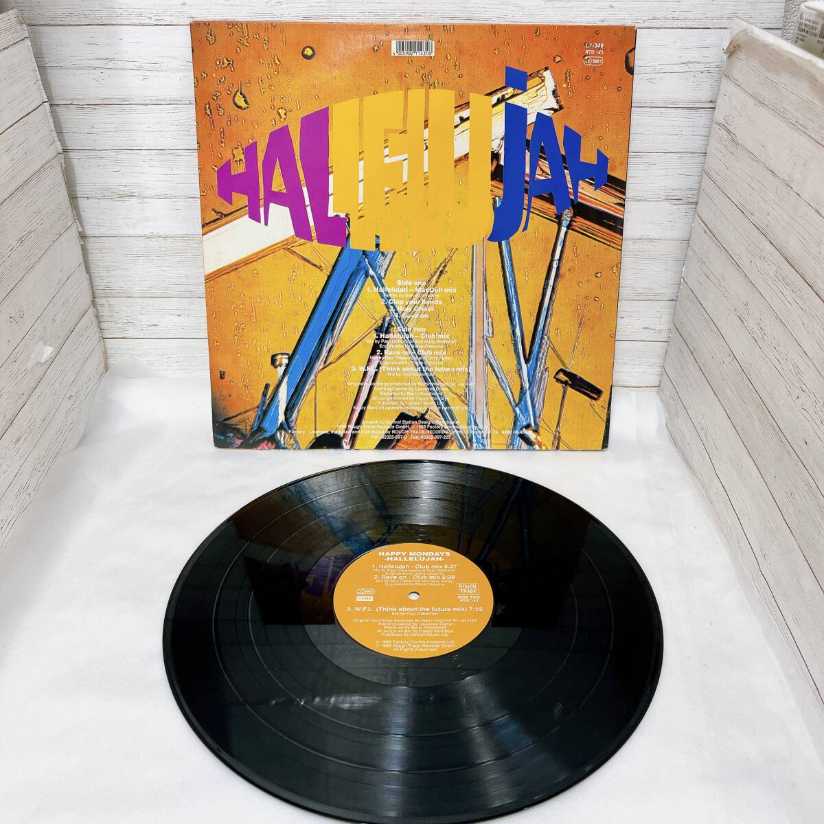 【05】LP Happy Mondays Hallelujah Holland盤 アナログ レコード FACT260 ハッピー・マンデーズ_画像3