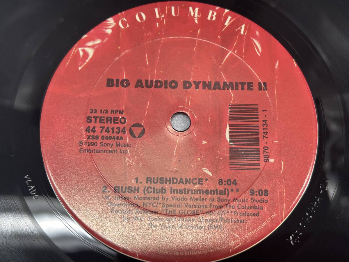 【08】LPレコード Big Audio Dynamite (BAD) / Rush Dance (Stussyデザイン)_画像3