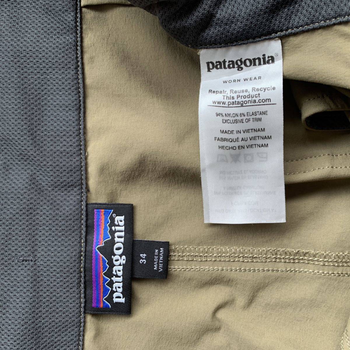 USA古着 PATAGONIA パタゴニア クアンダリーパンツ メンズ 34サイズ ボトムス ワークウェア アウトドア 軽量 トレッキング 登山 P1288_画像5