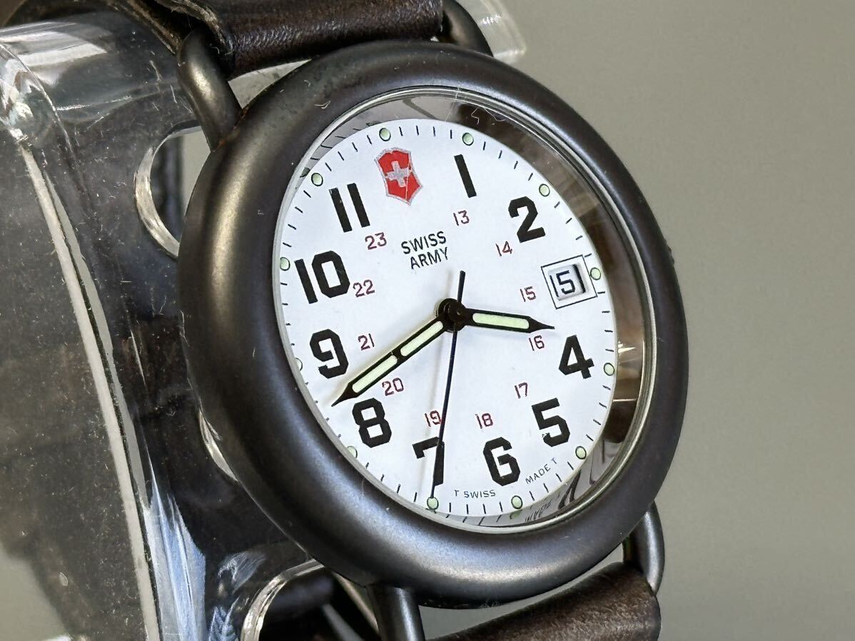 1円〜◇SWISS ARMY スイスアーミー SWISS MADE クォーツ メンズ腕時計 稼働品_画像3