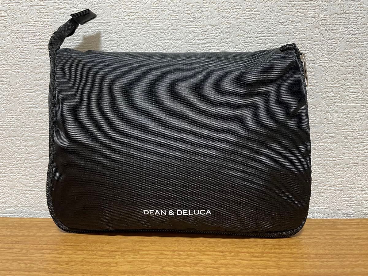 【３月限定価格】DEAN &DELUCA  レジかご買い物バッグ　ブラック　黒　エコバッグ　雑誌付録　折りたたみ　ナイロン