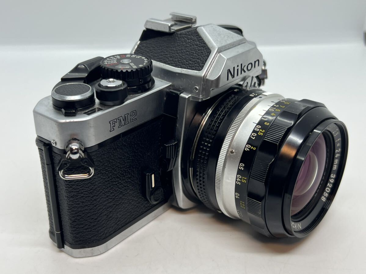 Nikon ニコン FM2 一眼レフフィルムカメラ / NIKKOR-N・C Auto 1:2.8 f=24mm 【ANN102】_画像3