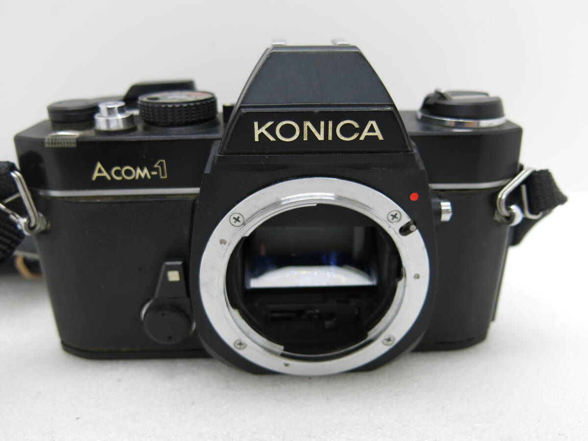 KONICA ACOM-1 １眼レフフイルムカメラ KONICA HEXANON AR 28mm F3.5 皮ケース付き 【ANM006】の画像8