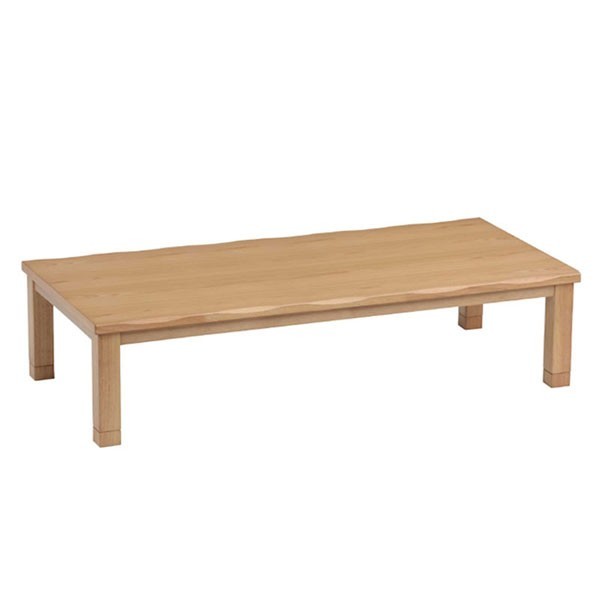 こたつテーブル 180幅長方形 カンナ タモ180 ナチュラル色 天然杢タモ コタツ_画像1