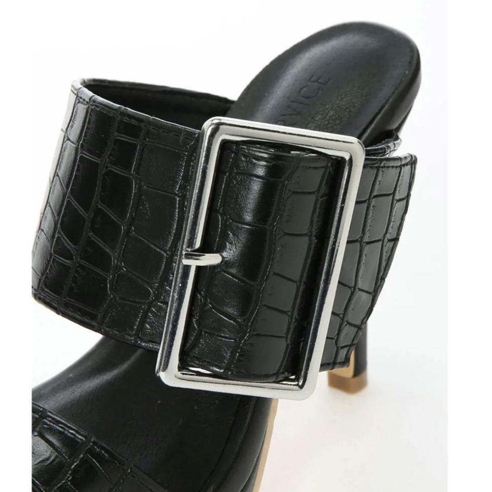  Lip Service LIP SERVICE sandals belt mules black black 