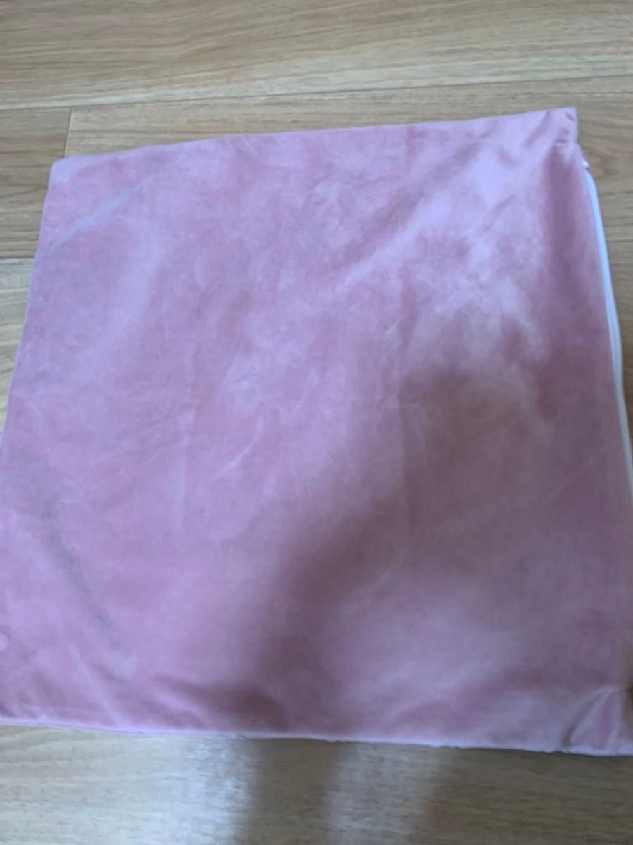 ニトリ クッションカバー 45×45 ファスナー 美品 ピンク