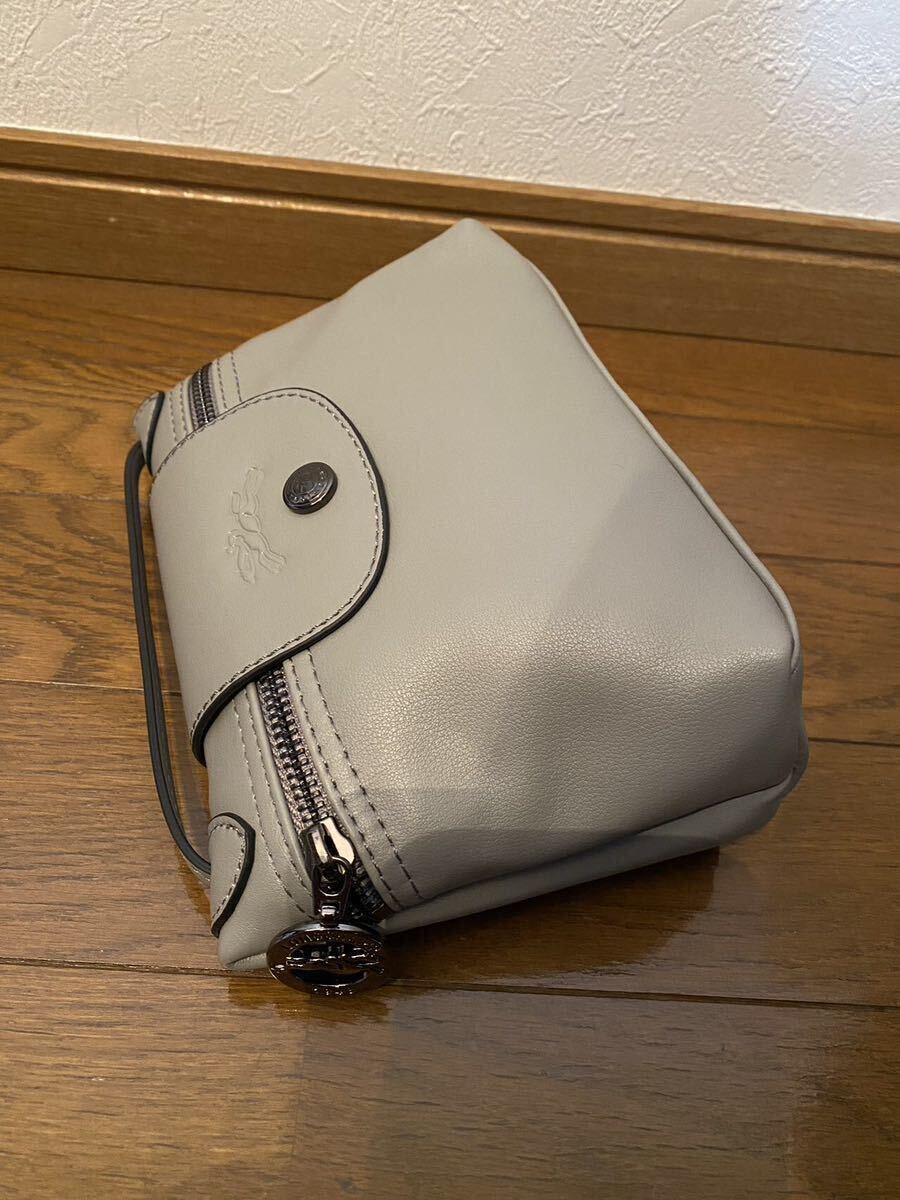 【新品】LONGCHAMP ロンシャン ル　プリアージュ　エクストラ　ミニ　ポシェット　グレー_画像2