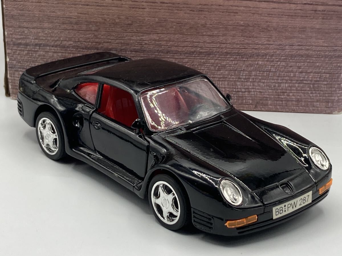 即決有★1/24 サニーサイド 1985 PORSCHE ポルシェ 959 ブラック 黒★ミニカー_画像3