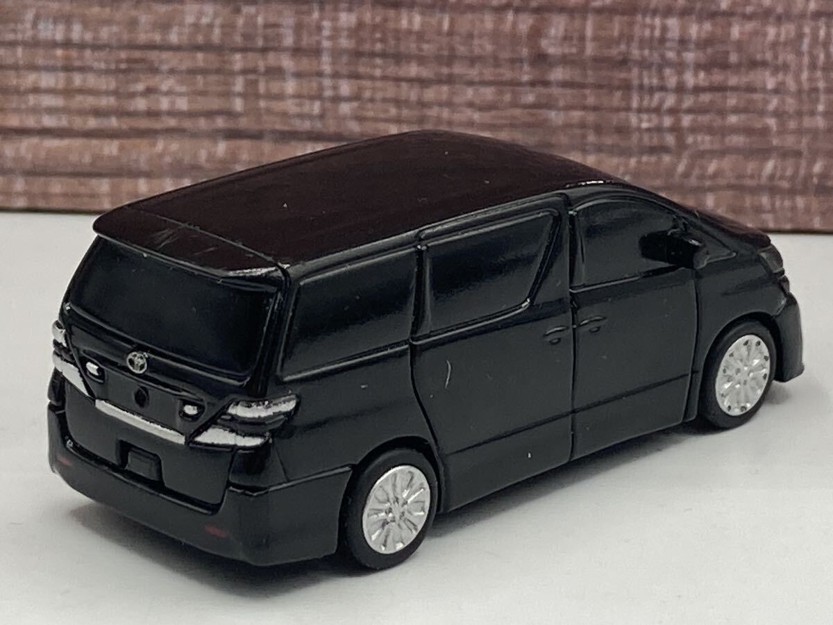 即決有★プルバックカー LED トヨタ ヴェルファイア TOYOTA VELLFIRE ブラック 黒★ミニカー_画像2