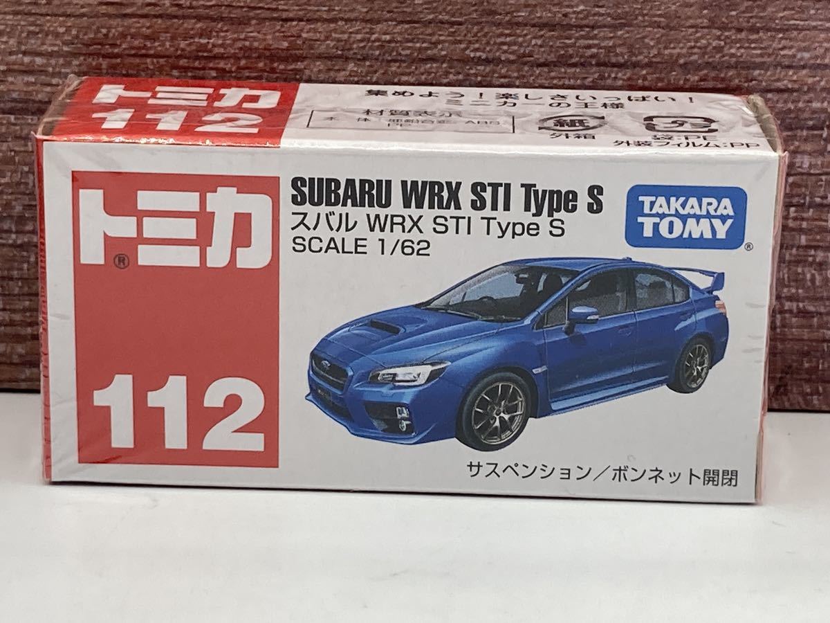即決有★トミカ No.112 スバル SUBARU WRX STI Type S ベトナム製★ミニカー 未開封_画像1