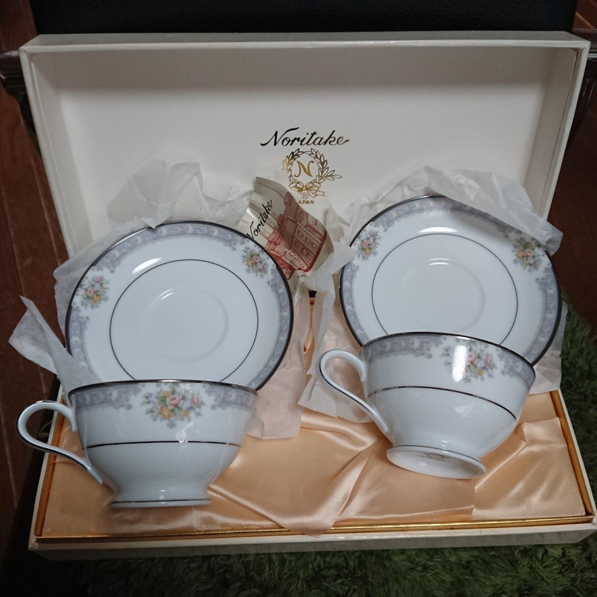 新品 未使用 Noritake カップ&ソーサー 2客サー カップ ノリタケ Noritake ティー 食器 コーヒー