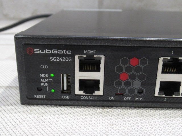 ▲Ω 新N 0188♪ 保証有 SubGate HanDreamnet【 SG2420G 】ハンドリームネット スイッチハブ 20年製 領収書発行可・祝10000!取引突破!!_画像6