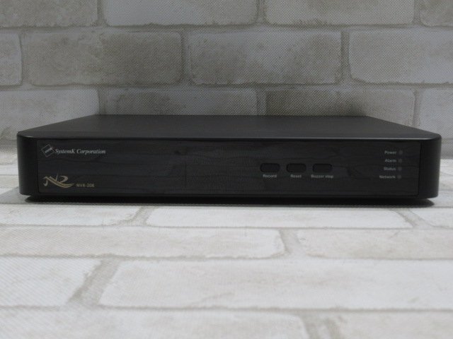 ▲Ω 新A 0273 保証有 System K【 NVR-208 】システム・ケイ ネットワークビデオレコーダー 500GB・祝10000！取引突破の画像2