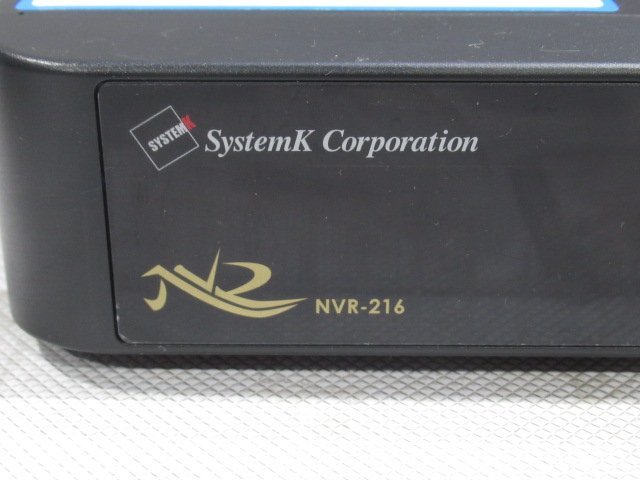 ▲Ω 新A 0274♪ 保証有 System K NVR-216(500GB×2) ネットワークビデオレコーダー ・祝10000！取引突破！の画像10