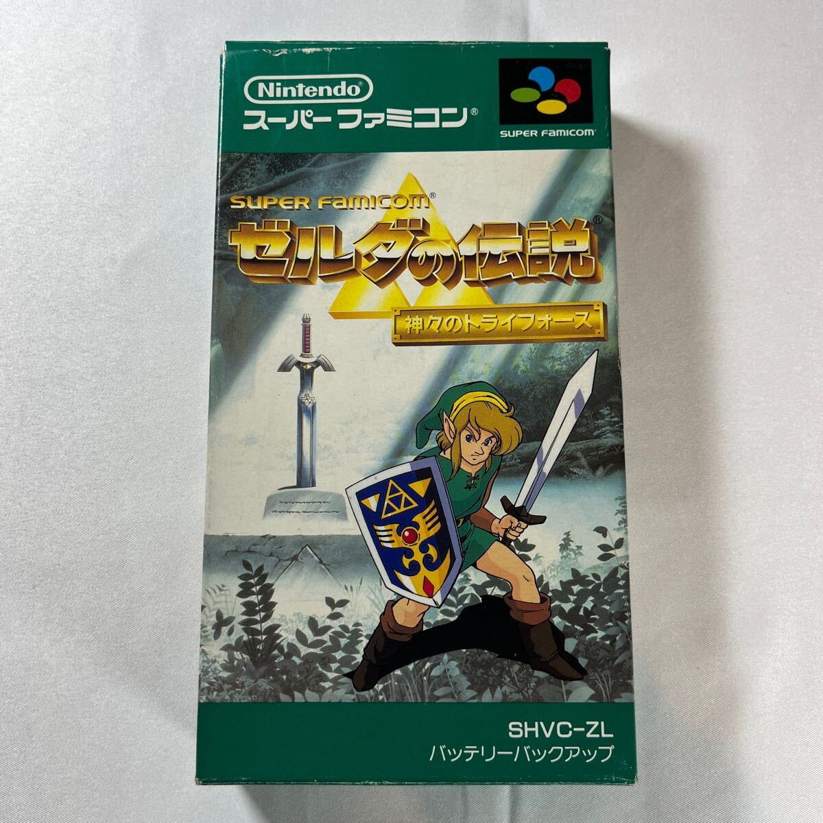 ゼルダの伝説 神々のトライフォース スーパーファミコン SFC スーファミ 任天堂 ソフト レトロ 箱付き 説明書無しの画像1