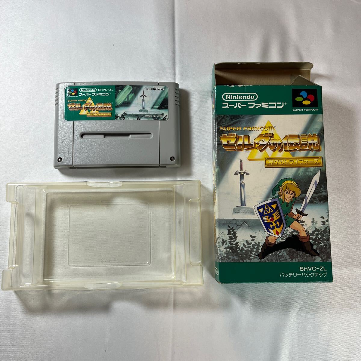 ゼルダの伝説 神々のトライフォース スーパーファミコン SFC スーファミ 任天堂 ソフト レトロ 箱付き 説明書無しの画像3