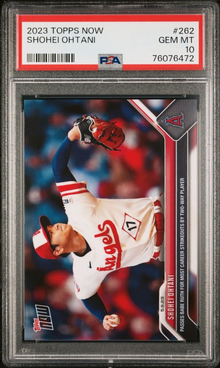 PSA10 topps now 2023 #262 ohtani 大谷翔平(激レア】大谷翔平 PSA10 topps now 2023 #262 ohtani 大谷翔平(激レア】大谷翔平