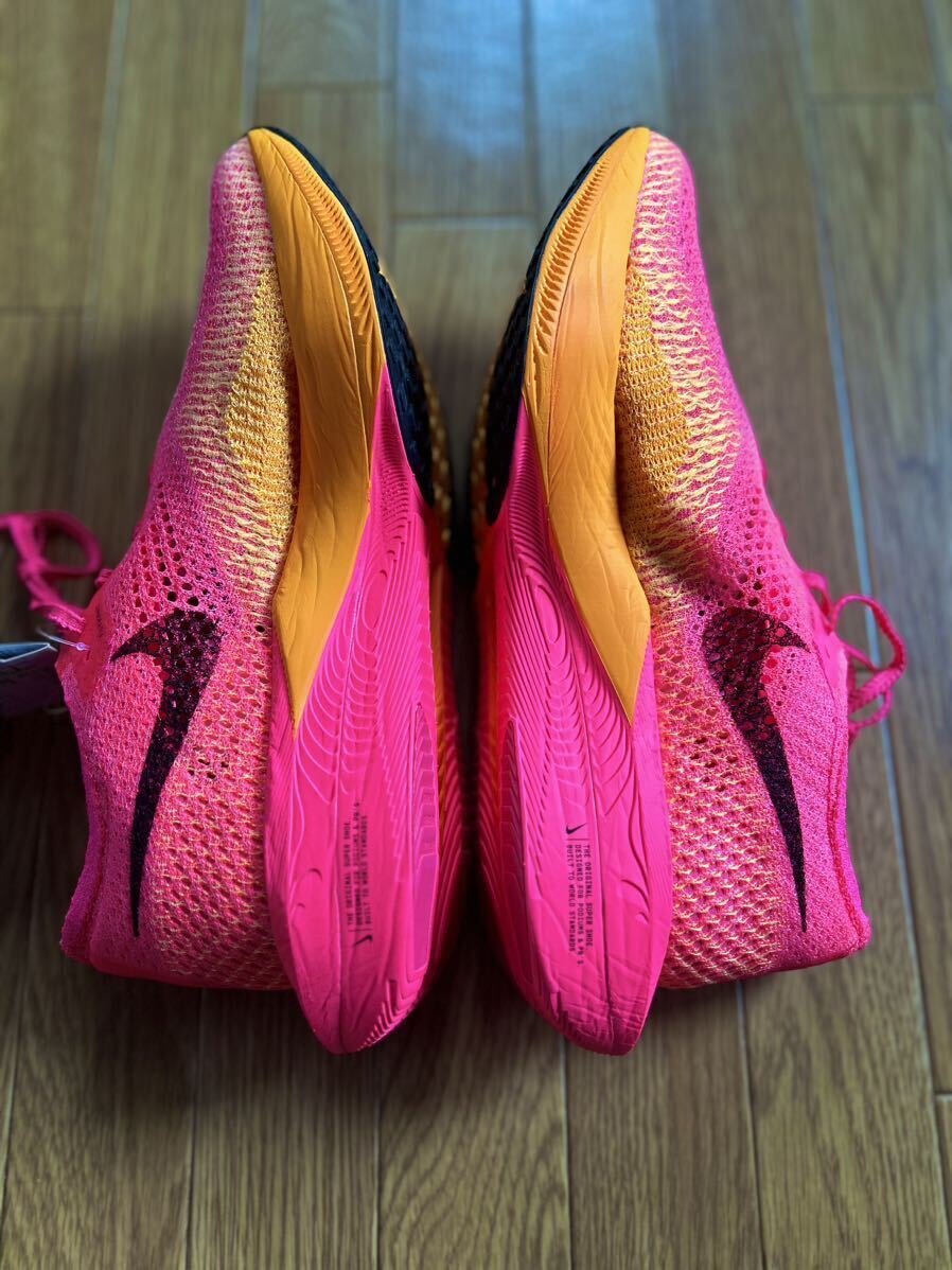 [ rare, new goods ]NIKE ZOOMX VAPORFLY 3 Nike veipa- fly 3 27.0cm racing shoes hyper pink / Laser orange / black 