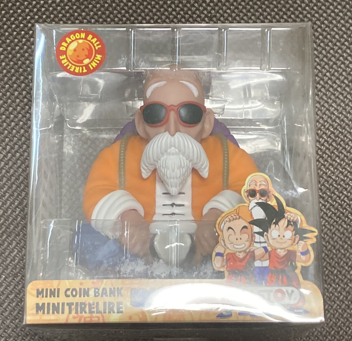 【フランス購入】Plastoy 貯金箱 Chibi Master Roshi ドラゴンボール/東映アニメーション ライセンス品 亀仙人 鳥山明 フィギュアの画像1